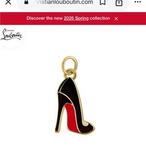 CHRISTIAN LOUBOUTIN SO GLOW STILETTO Shoe Charm Pendant
